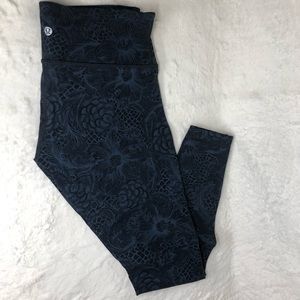 Lululemon Floral &Lace Wunder Under Tight